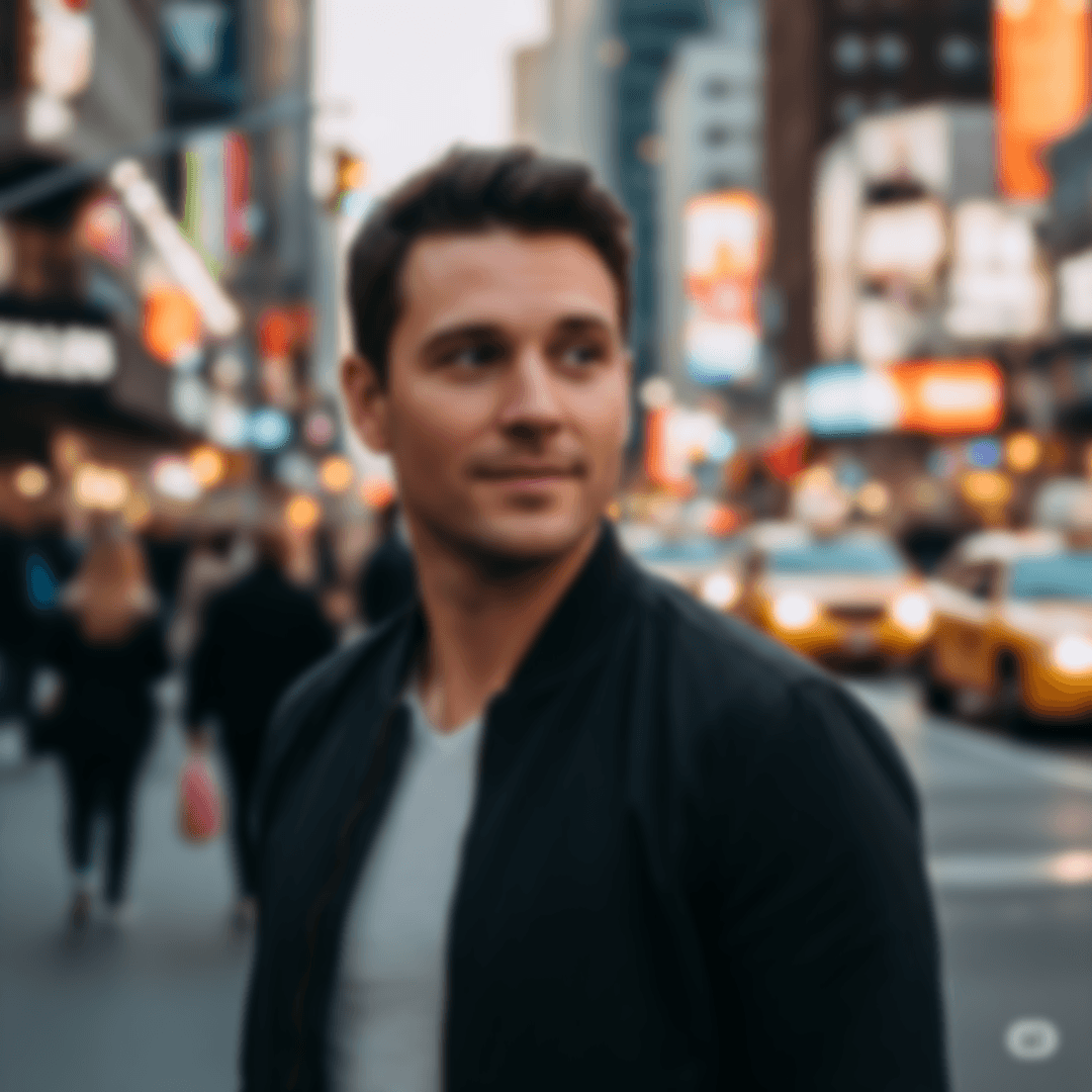 Original blurry portrait